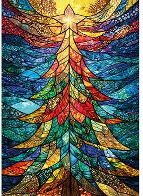 Wentworth Wooden Puzzles Colourful Christmas - Extra Difficult — manufacturer image