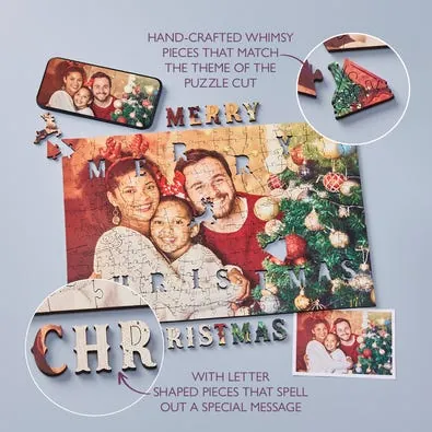 Wentworth Wooden Puzzles Merry Christmas Landscape - Personalised Puzzle — manufacturer image